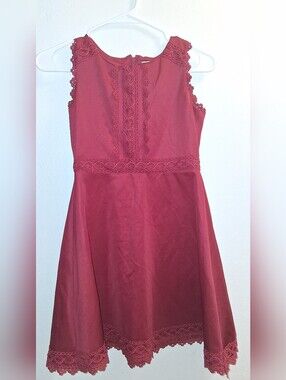 burgundy shift dress Elegant Burgundy Shift Dress main image 0